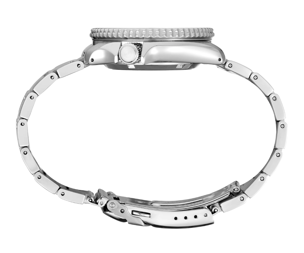 Seiko 5 Sports "Time Sonar" Automatic Turquoise Dial Steel Bracelet SRPJ45