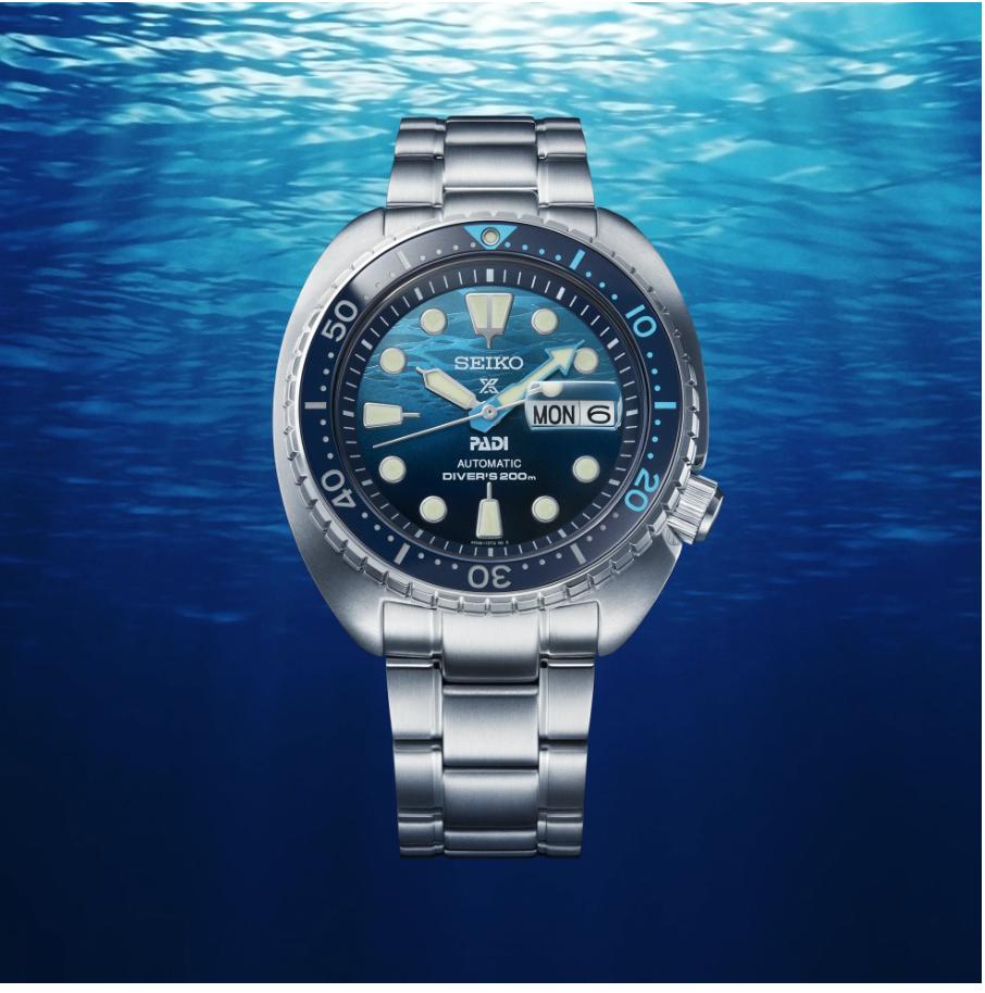 Seiko Prospex PADI Special Edition Automatic Blue Dial Stainless Steel Bracelet SRPK01