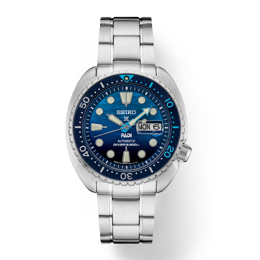 Seiko Prospex PADI Special Edition Automatic Blue Dial Stainless Steel Bracelet SRPK01