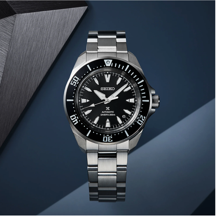 Seiko Prospex Automatic Diver Black Dial Stainless Steel Bracelet SRPL13