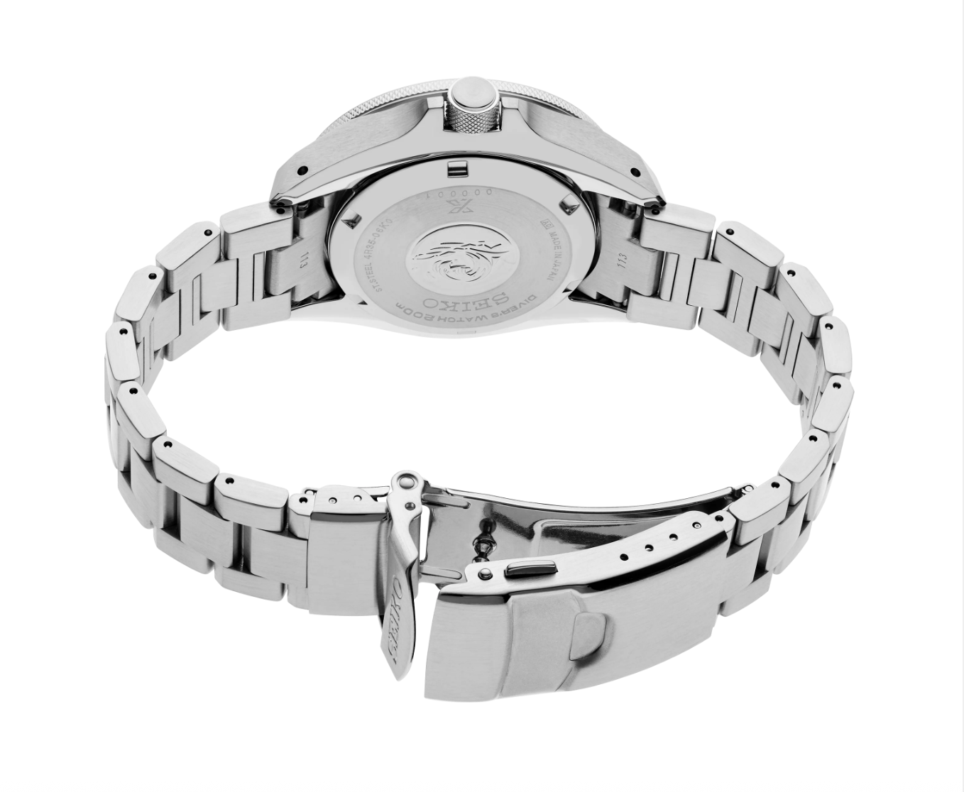 Seiko Prospex Automatic Diver Black Dial Stainless Steel Bracelet SRPL13
