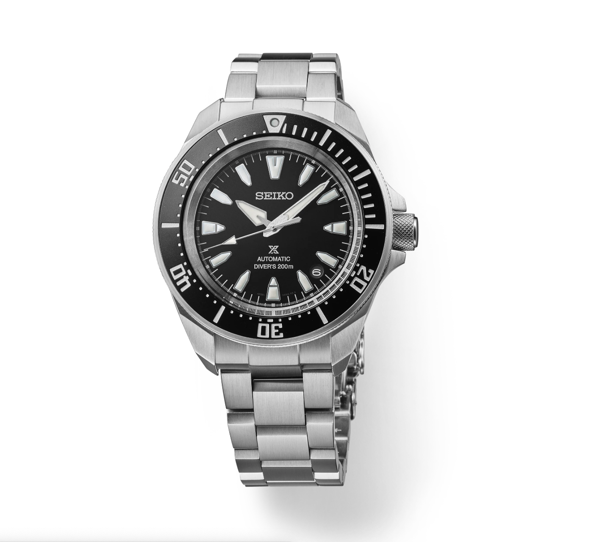 Seiko Prospex Automatic Diver Black Dial Stainless Steel Bracelet SRPL13