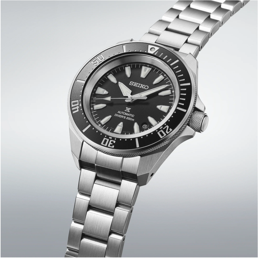 Seiko Prospex Automatic Diver Black Dial Stainless Steel Bracelet SRPL13