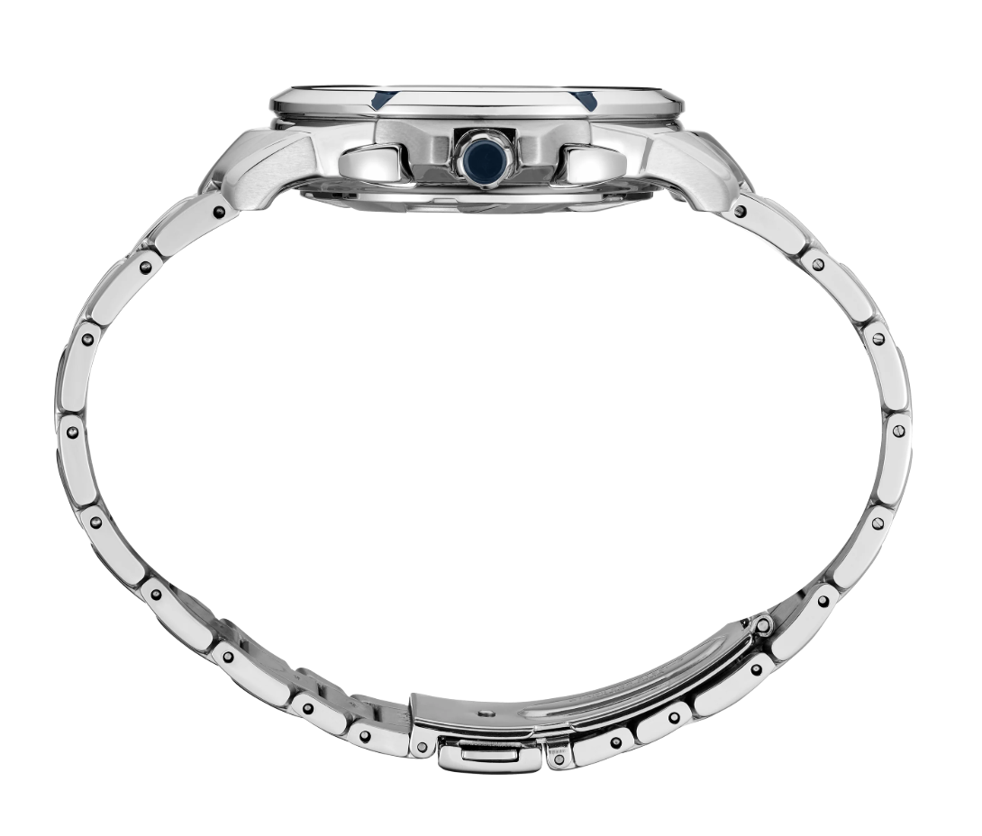 Seiko Coutura Quartz Chronograph Blue Dial Steel Bracelet SSB431