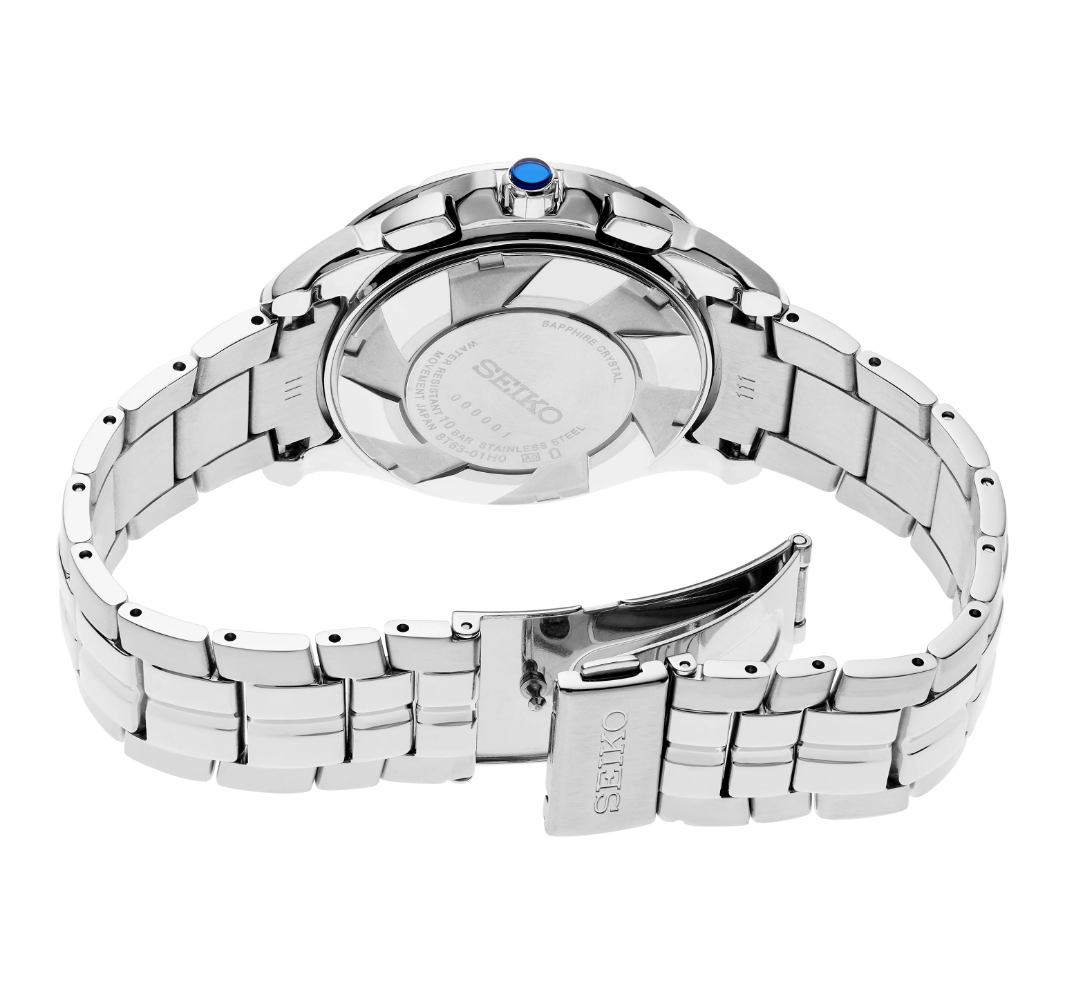 Seiko Coutura Quartz Chronograph Blue Dial Steel Bracelet SSB431