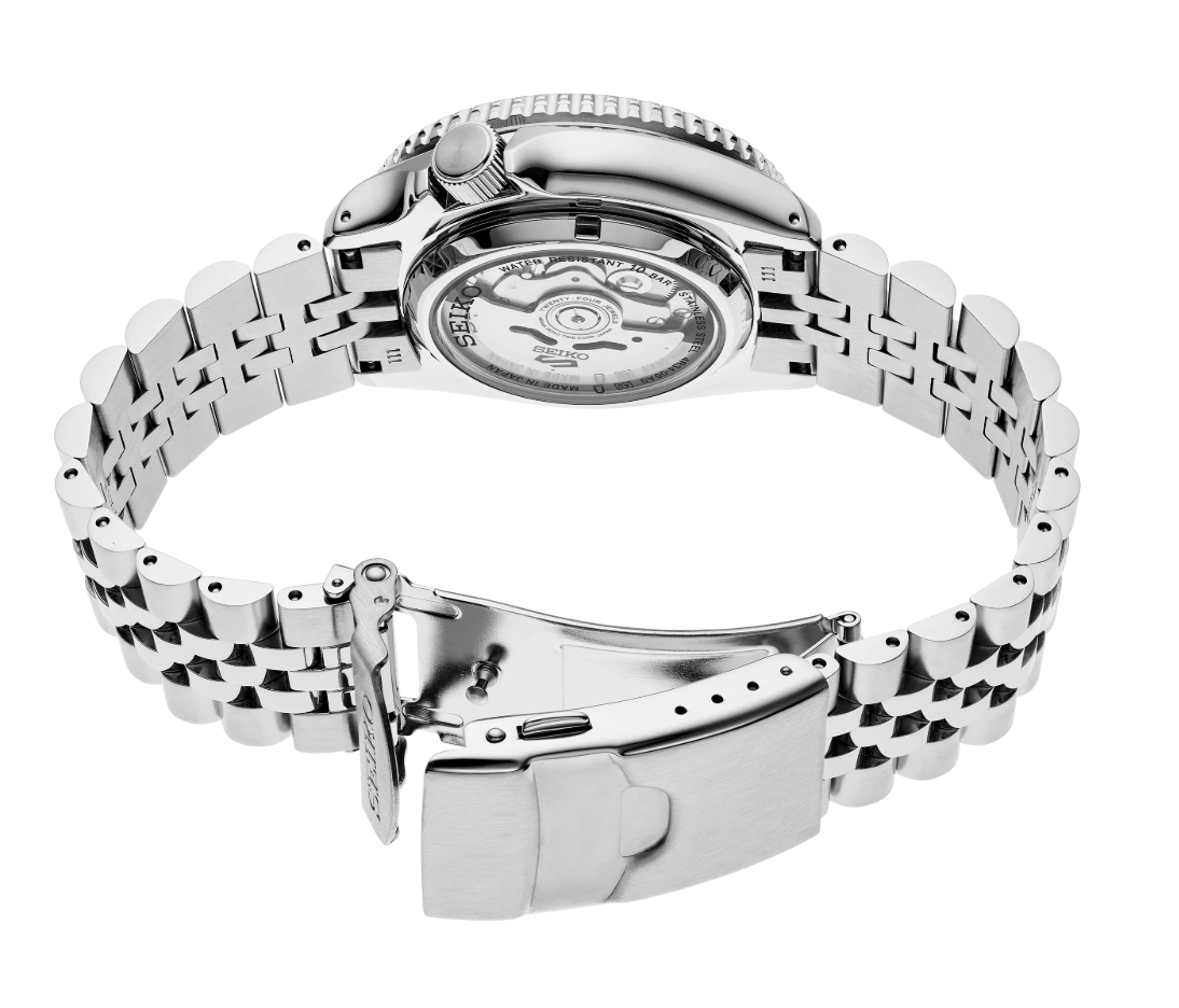 Seiko 5 SKX Sports Style GMT Series Bi-Color Bezel Blue Dial Stainless Steel Bracelet SSK003