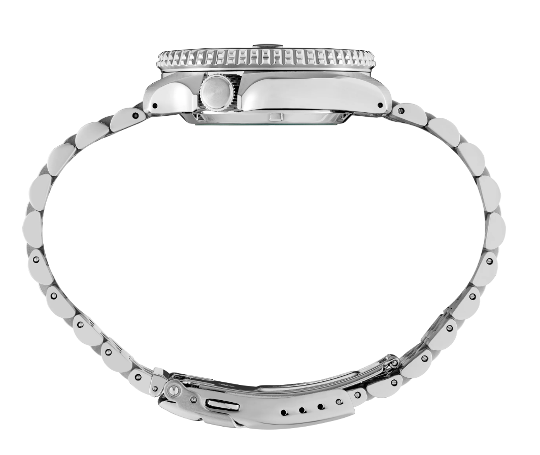 Seiko 5 Sports SKX Series Automatic GMT Silver Sunray Dial Stainless Steel Bracelet SSK033