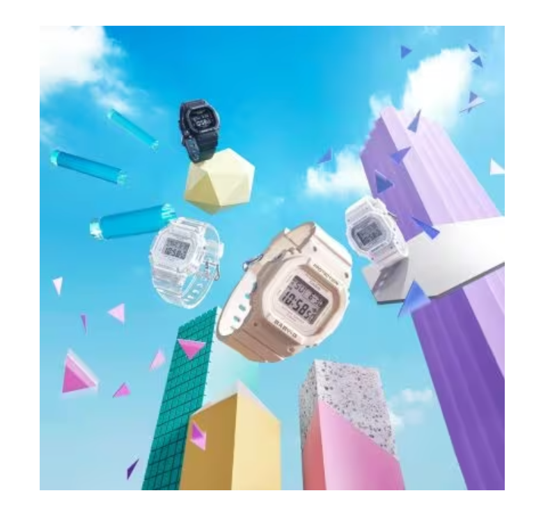 CASIO BABY-G Square Icy Translucent Digital Watch BGD565S-7