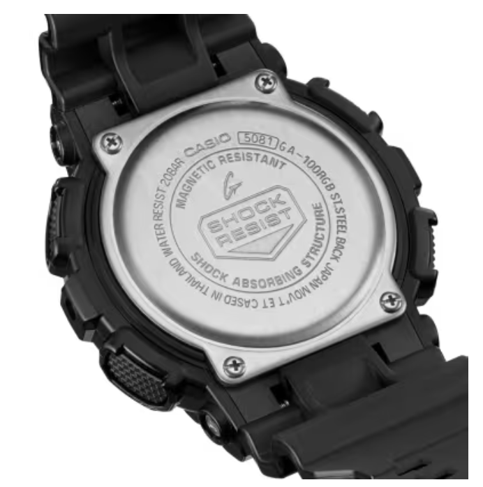 G-Shock Analog-Digital Virtual Rainbow Glossy Black GA100RGB-1A