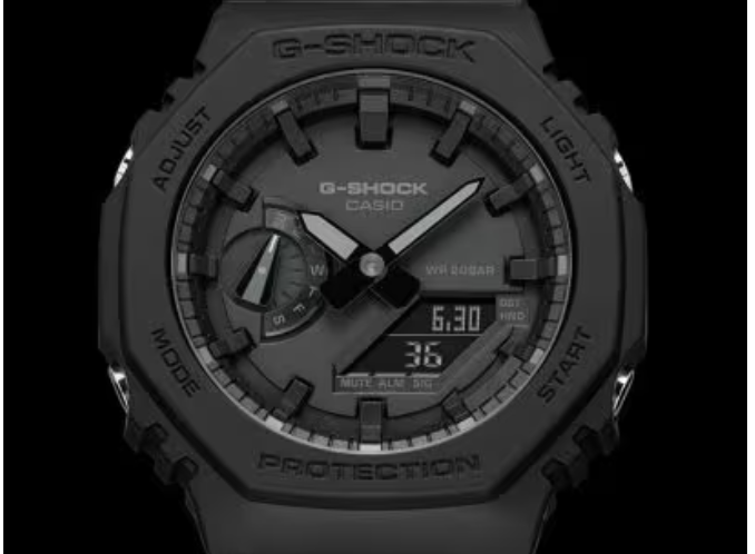 G-Shock Black Carbon Fiber Minimalist GA2100-1A1