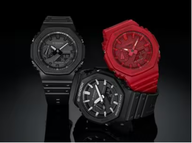 G-Shock Black Carbon Fiber Minimalist GA2100-1A1