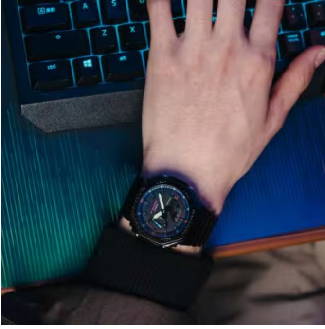 G-Shock Virtual Rainbow Analog Digital Black GA2100RGB-1A