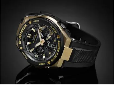 G-Shock Mens Black G-Steel Black/Gold GST S100 Series GSTS100G-1A