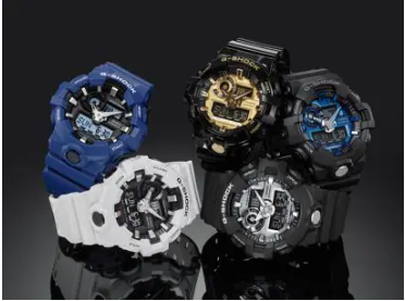 G-Shock Mens White Analog Digital Watch GA700-7A
