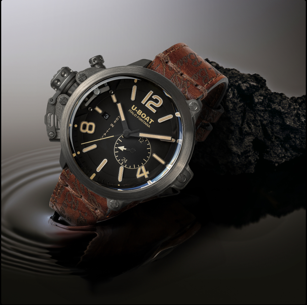 U-BOAT CAPSULE 50MM TITANIUM BK BE Ref: 8805