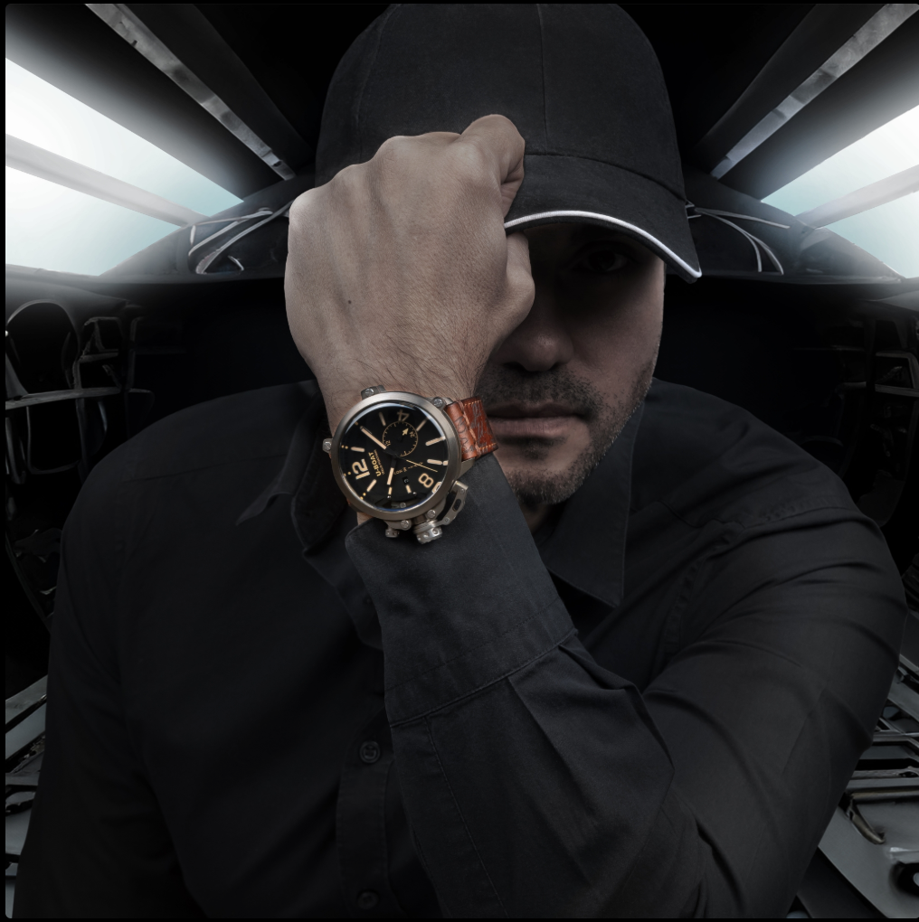 U-BOAT CAPSULE 50MM TITANIUM BK BE Ref: 8805