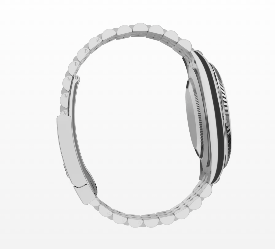Rolex Datejust 41 Oystersteel and White Gold (Rolesor) Rhodium Slate Diamond Dial Jubilee Bracelet 126334