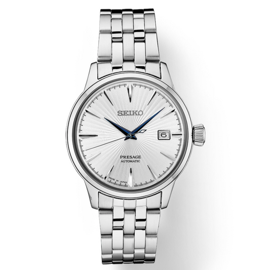 Seiko Presage Automatic Silver Dial Stainless Steel Bracelet SRPB77