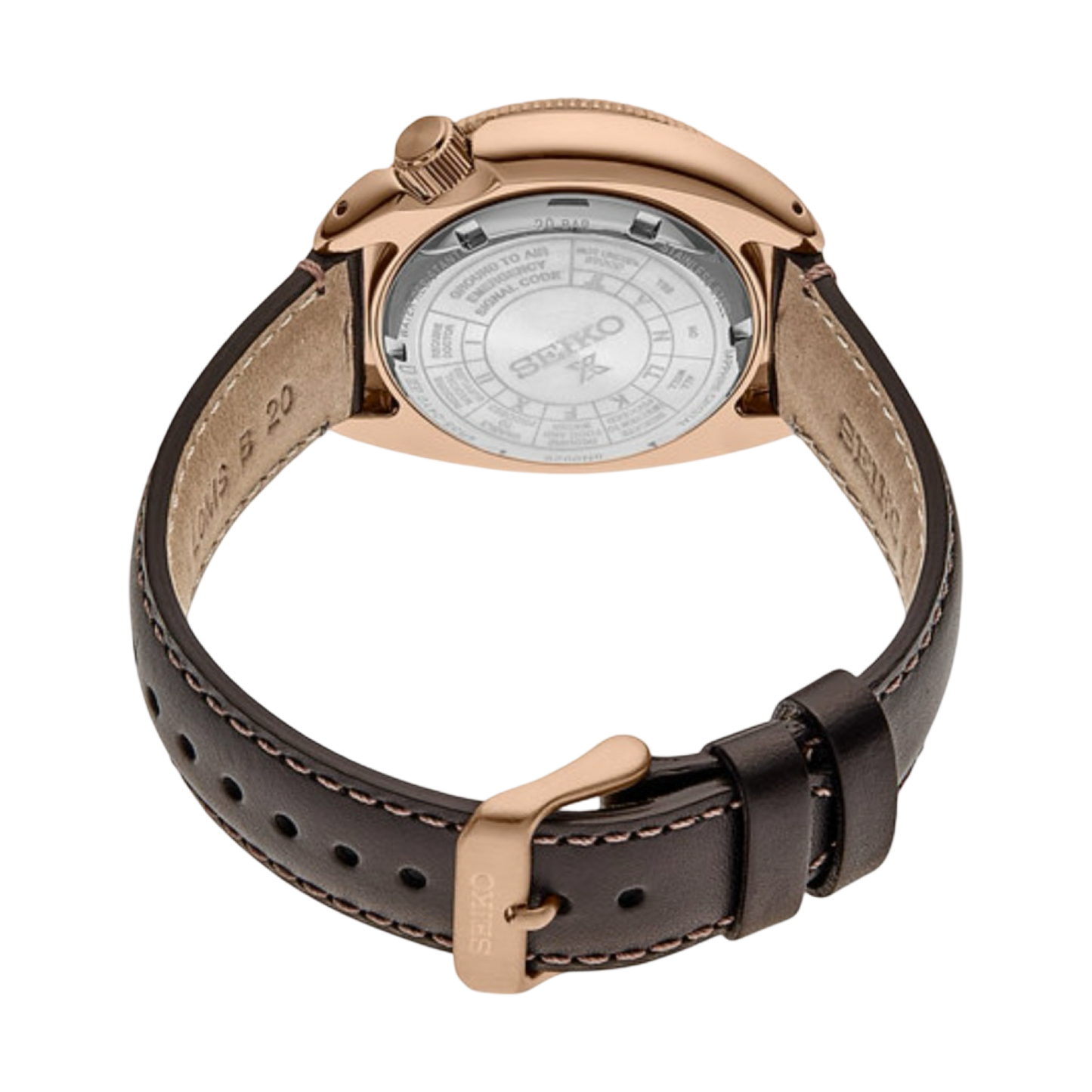 Seiko Prospex Land Tortoise Edition Automatic Brown Dial Brown Leather Strap SRPG18