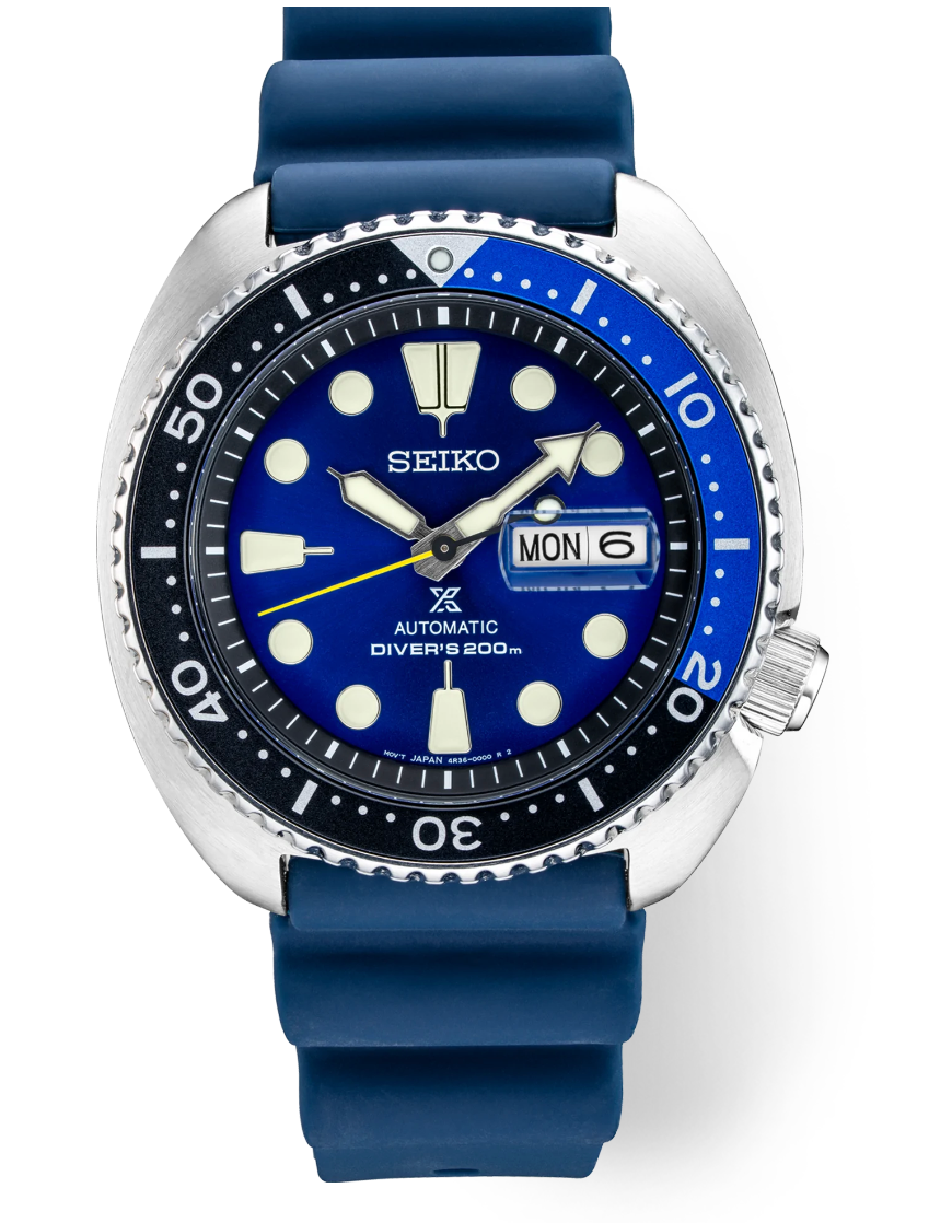 Seiko Prospex Turtle Carribean Edition Automatic Blue Dial Blue Strap SRPD43