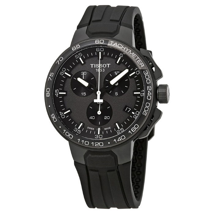 Tissot T-Race Cycling Quartz Chronograph Black Silicone Strap T111.417.37.441.03