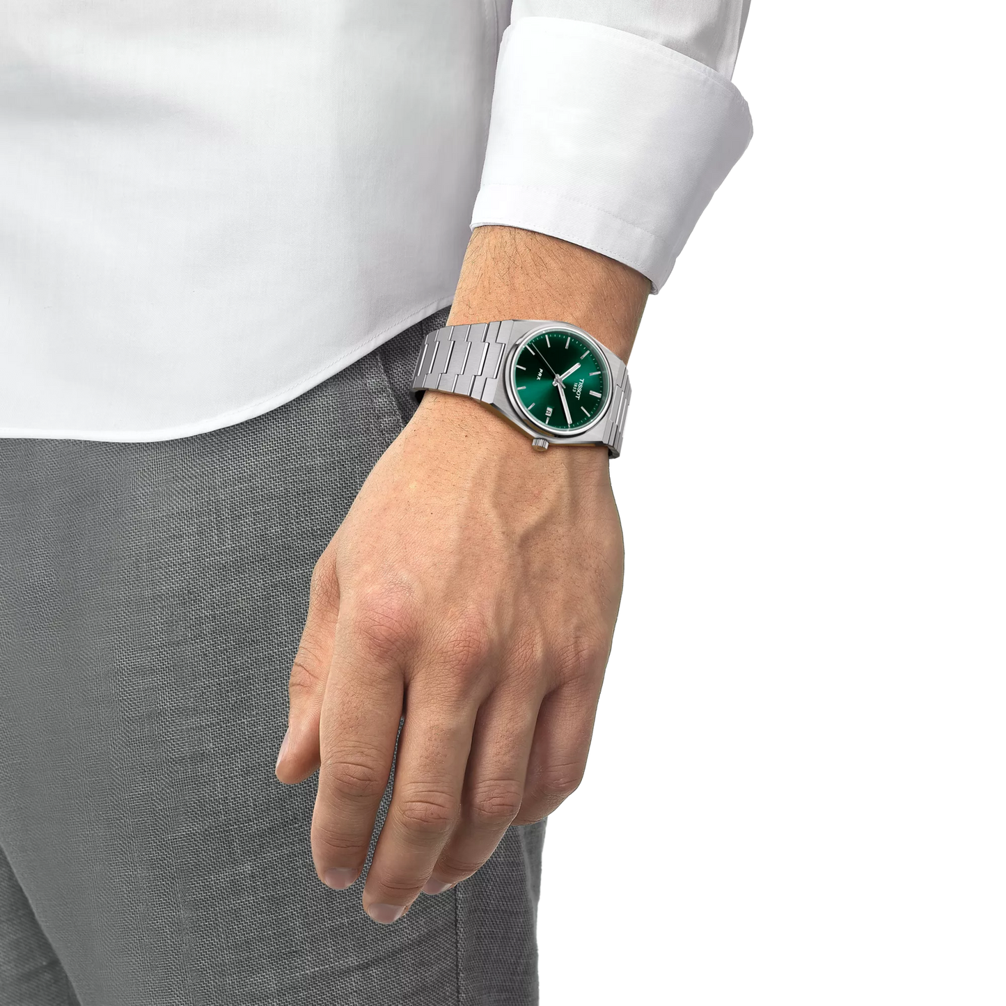 Tissot PRX 40mm Quartz Green Dial Stainless Steel Bracelet T137.410.11.091.00