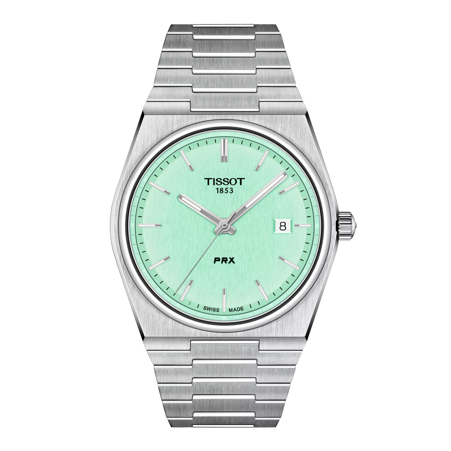 Tissot  PRX 40mm Quartz Light Green Dial Stainless Steel Bracelet T137.410.11.091.01