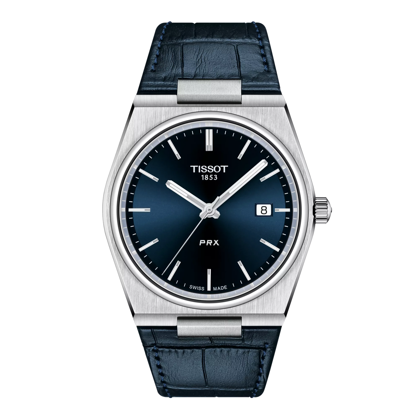 Tissot PRX 40mm Quartz Blue Dial Leather Strap T137.410.16.041.00