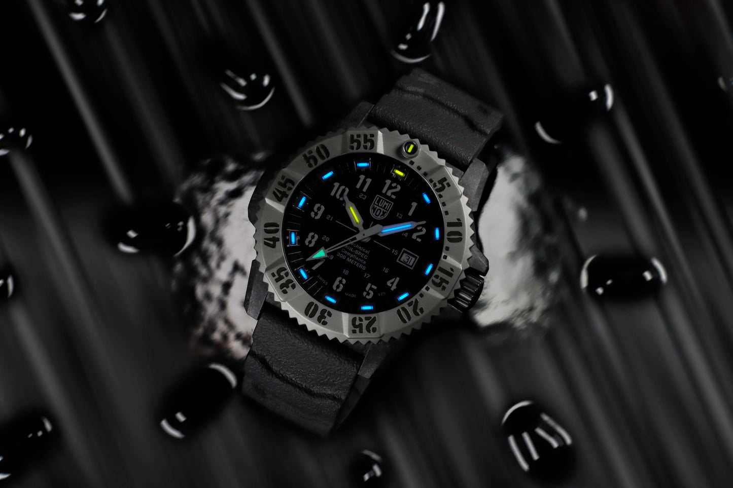 LUMINOX MIL-SPEC Military Watch, 46mm Black XL.3351.1.SET
