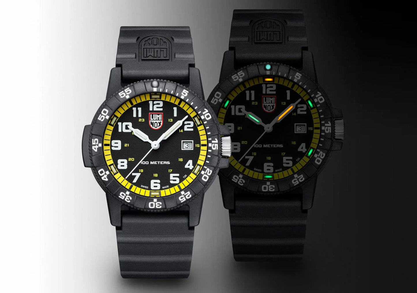 Luminox Leatherback Sea Turtle Giant Black / Yellow, 44 mm XS.0325