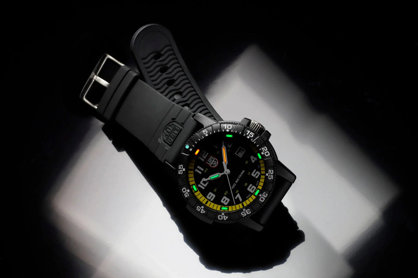 Luminox Leatherback Sea Turtle Giant Black / Yellow, 44 mm XS.0325