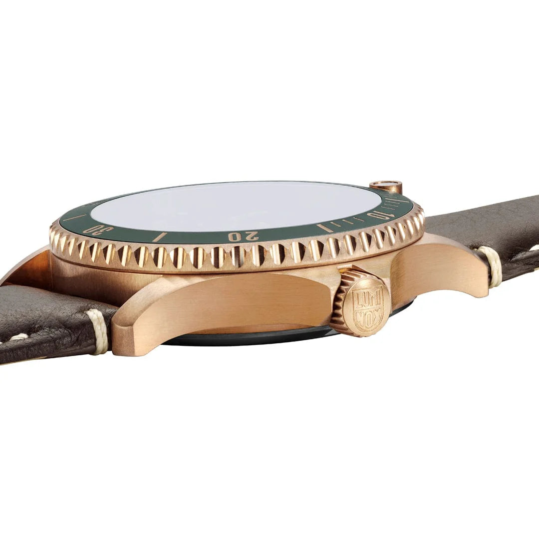 Luminox Automatic Sport Timer Bronze Dive Watch 42 mm Green Dial Limited Edition XS.0936.SET