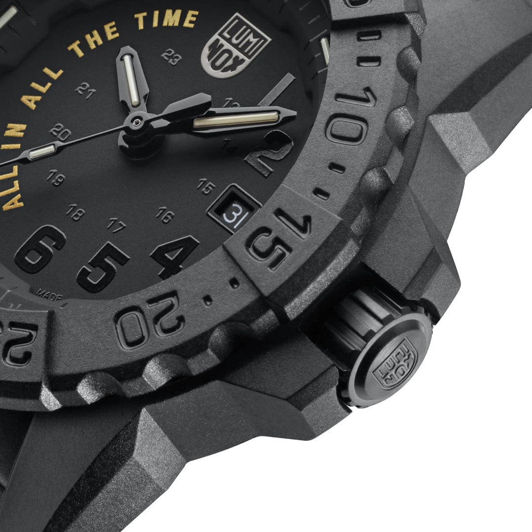 LUMINOX Navy SEAL 3500 All In All the Time Military Watch, 45mm XS.3501.BO.AL