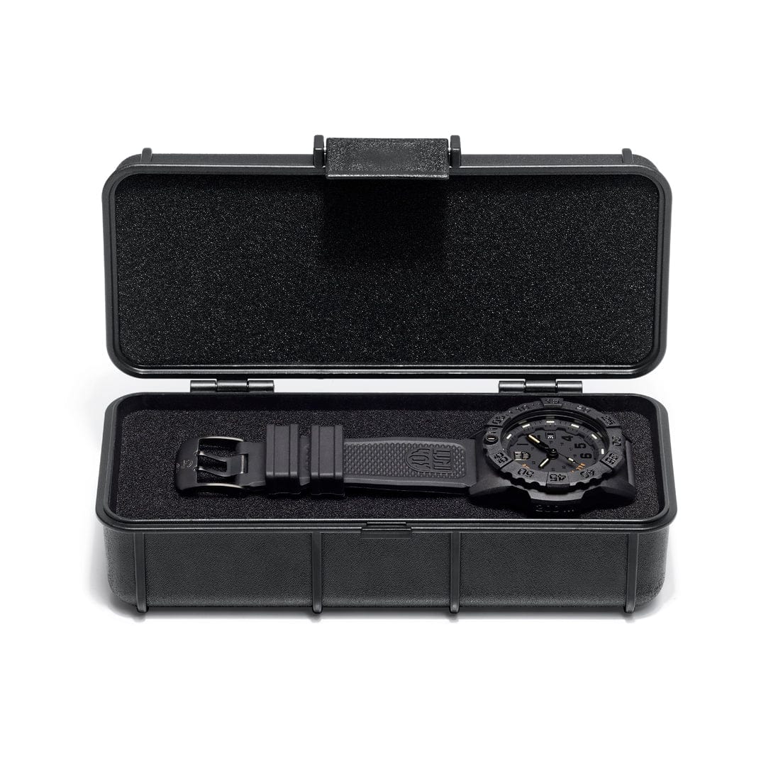 LUMINOX Navy SEAL 3500 All In All the Time Military Watch, 45mm XS.3501.BO.AL