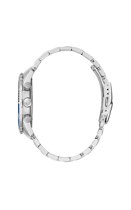 Bulova Men's Classic Sport Chronograph Black Dial Stainless Steel Bracelet 98A271