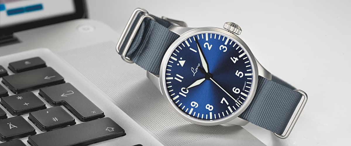 Laco Pilot Watches BASIC Augsburg Blaue Stunde 42mm Automatic 862100