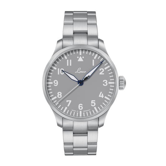 Laco Pilot Watches Basic Augsburg Grau 42 MB 862158.MB