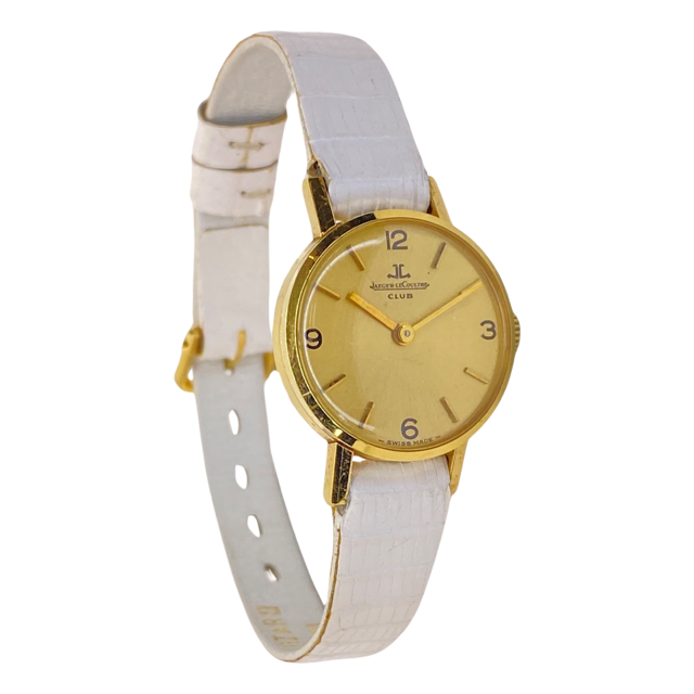 Jaeger LeCoultre Womens 18K Yellow Gold Manual Wind Watch