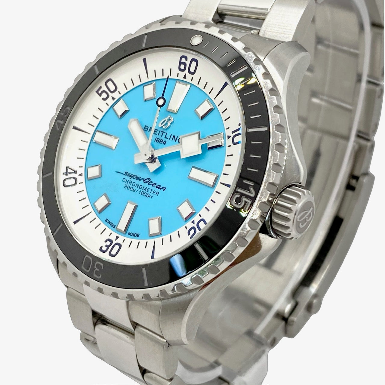 Breitling Superocean 44 Automatic Blue Dial on Steel Bracelet A17376211L2A1