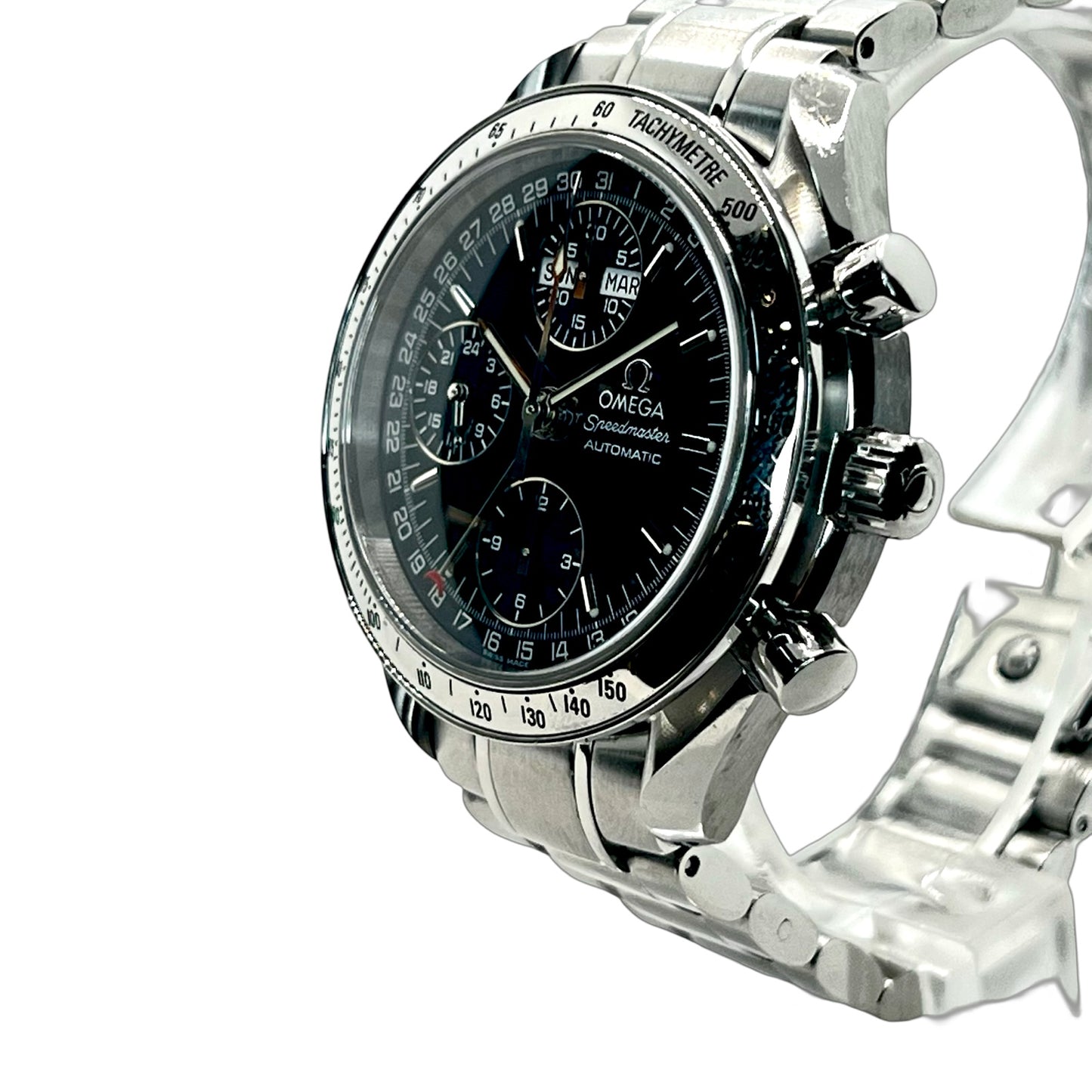 Omega Speedmaster Day-Date Automatic Chronograph 39mm Blue Dial 3523.80.00