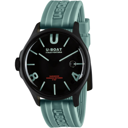 U-BOAT DARKMOON BLACK CURVE AQUAMARINE PVD REF. 9526/B