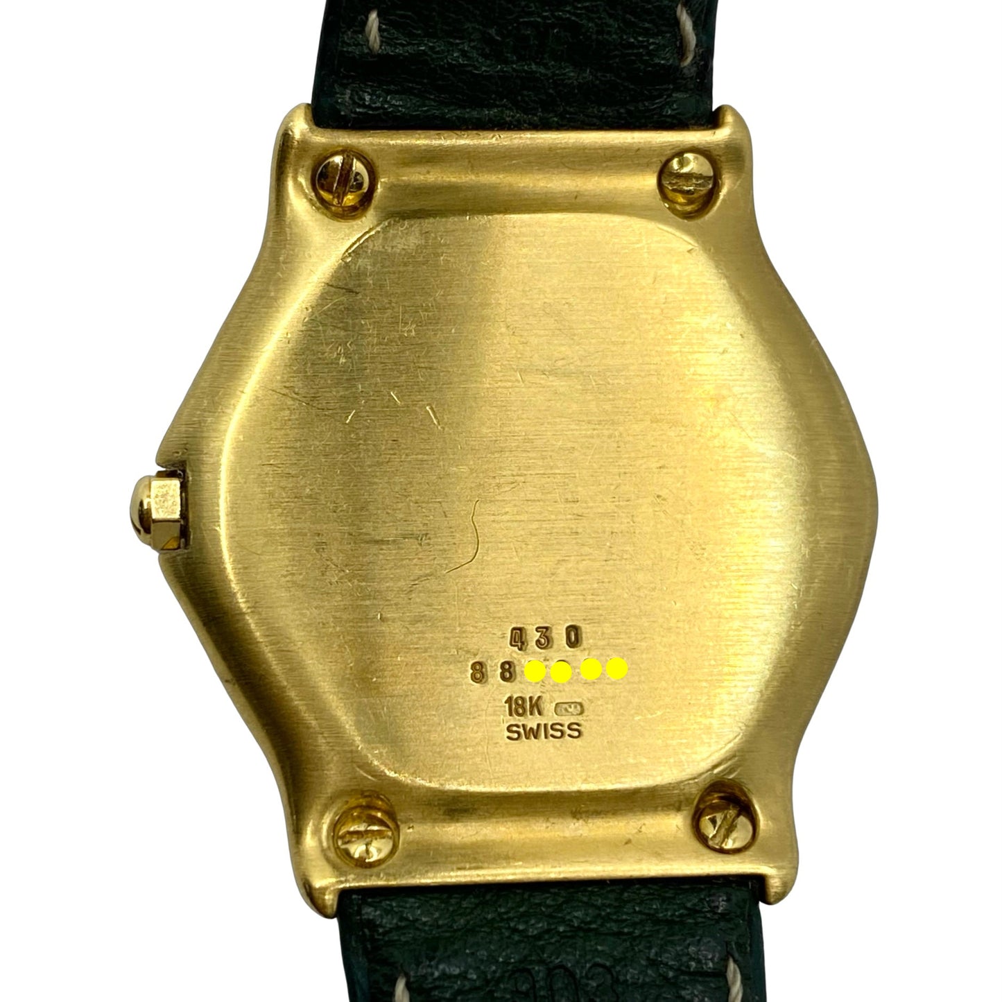 Ebel Sport Classic 1911 35mm 18K Yellow Gold Swiss Quartz Green Shark Skin Leather Ref.883903