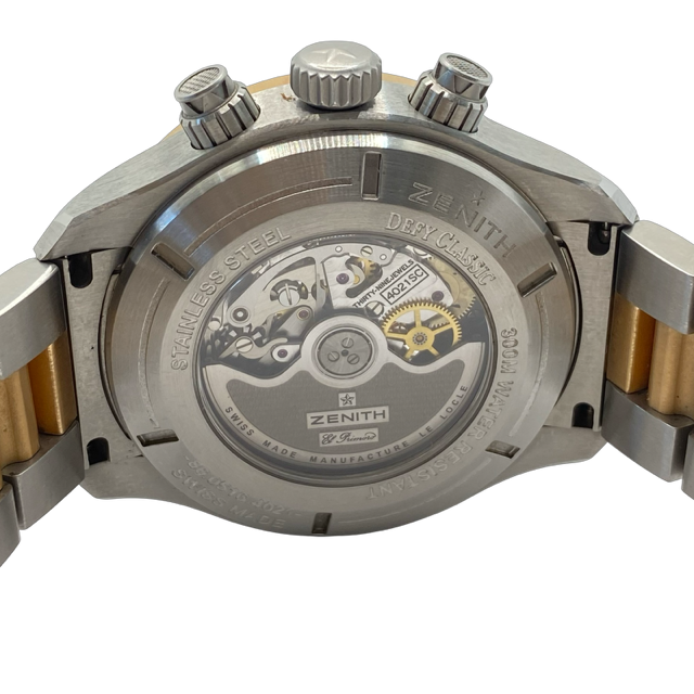 Zenith Defy Classic Open El Primero 18K Rose Gold/ Steel White Dial 86.0526.4021/01.M527