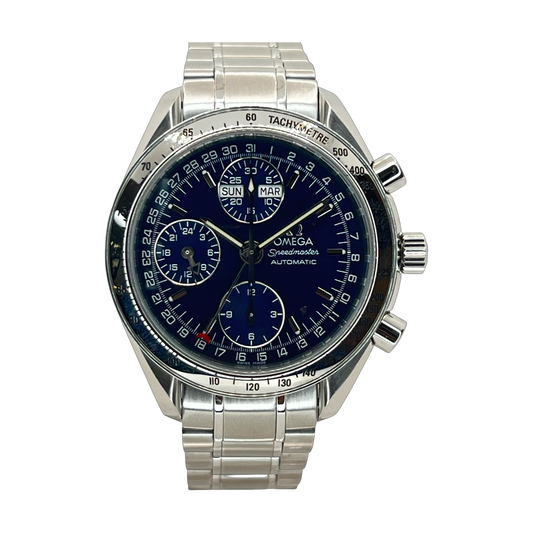 Omega Speedmaster Day-Date Automatic Chronograph 39mm Blue Dial 3523.80.00