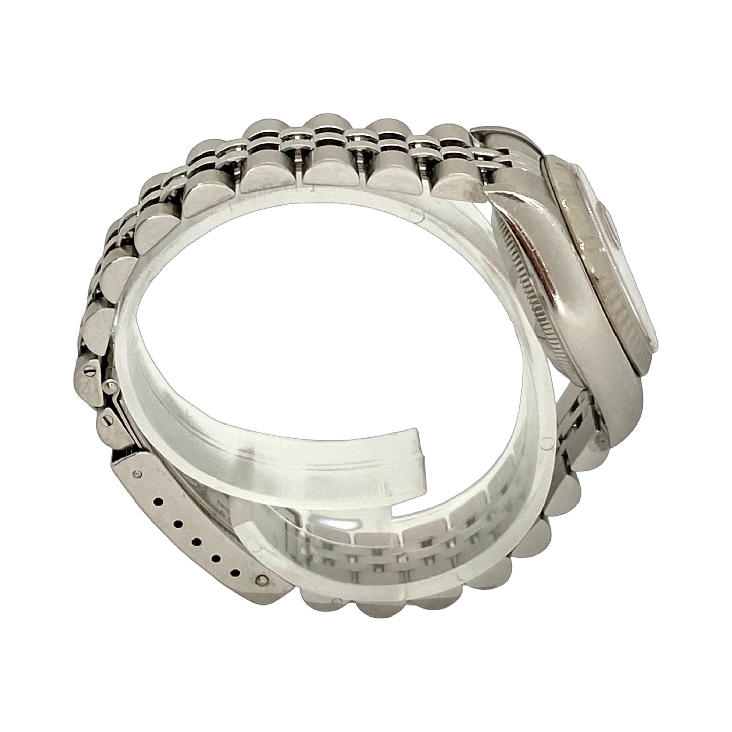 Rolex Lady Datejust 18K White Gold and Steel 26mm Factory Rhodium Diamond Dial Jubilee Bracelet 79174