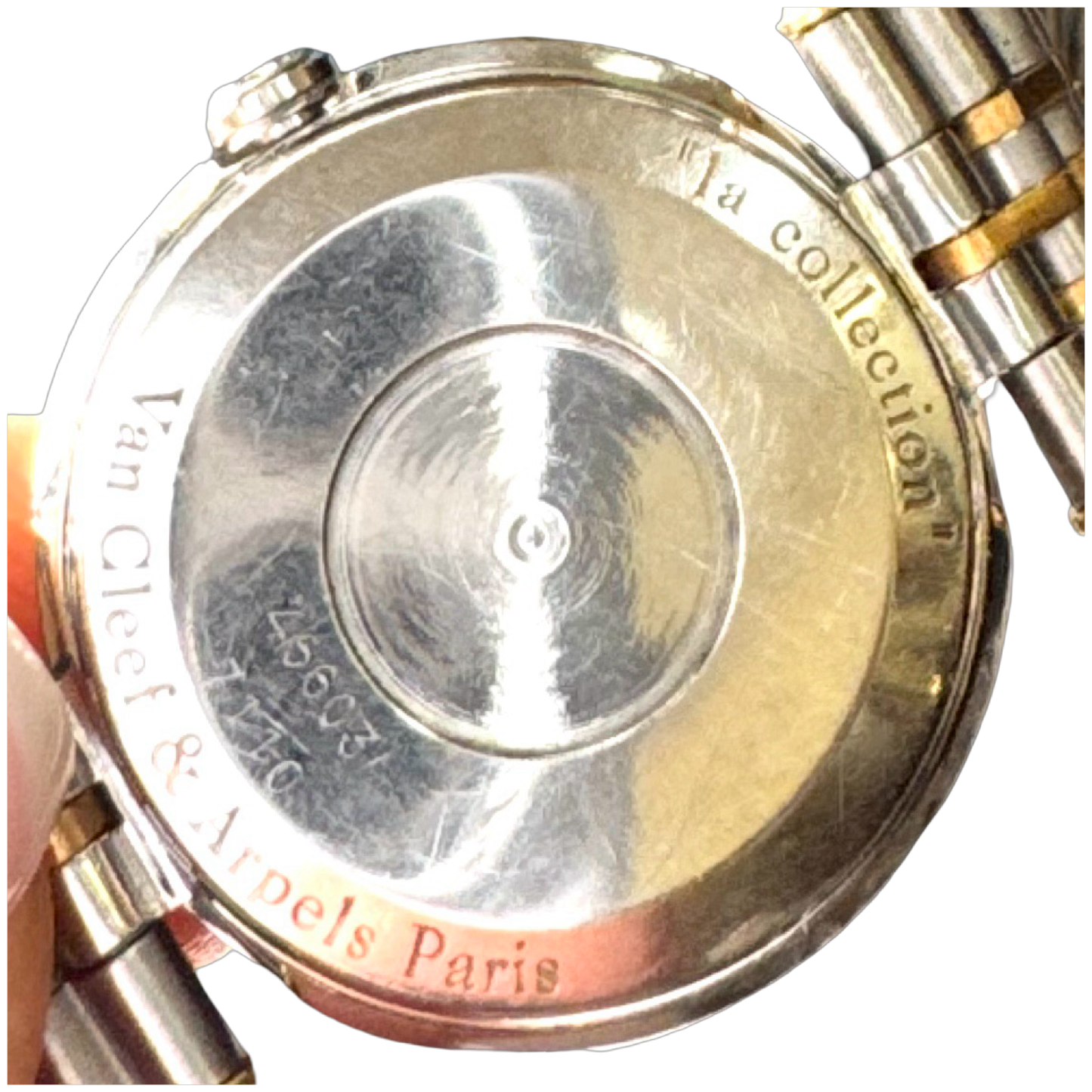 Van Cleef & Arpels La Collection 18K Gold and Stainless Steel Ladies Quartz Watch 46603