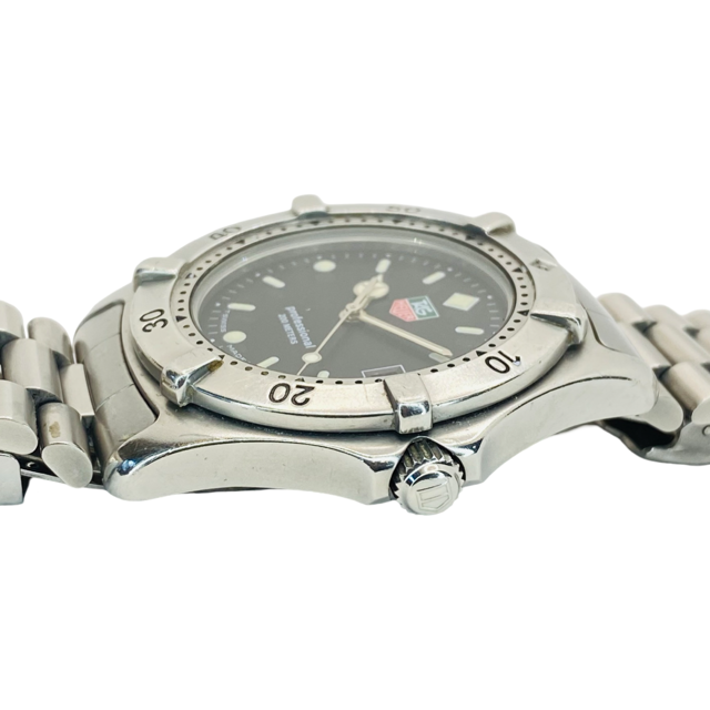 TAG Heuer Men's 2000 Classic Black Dial Stainless Steel Bracelet 962.006R