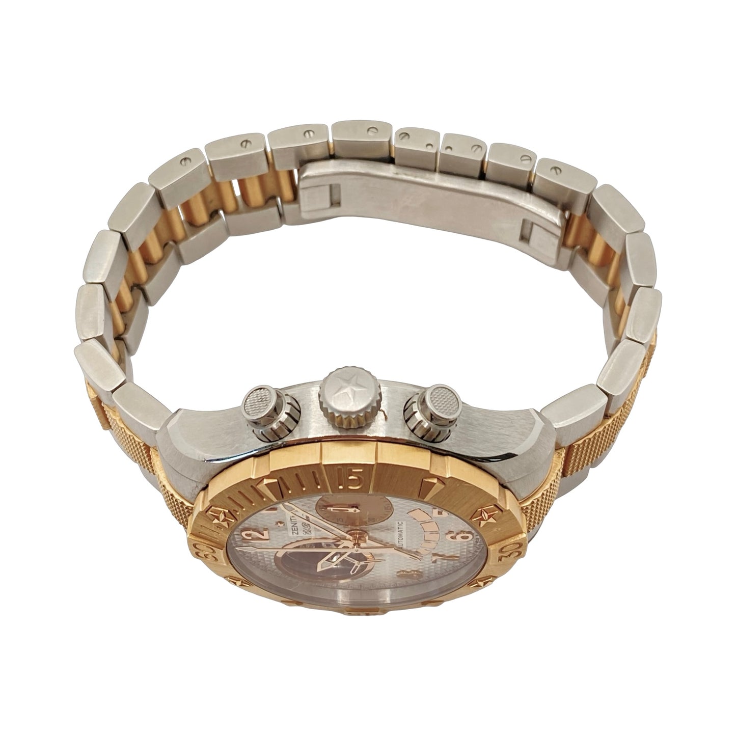 Zenith Defy Classic Open El Primero 18K Rose Gold/ Steel White Dial 86.0526.4021/01.M527