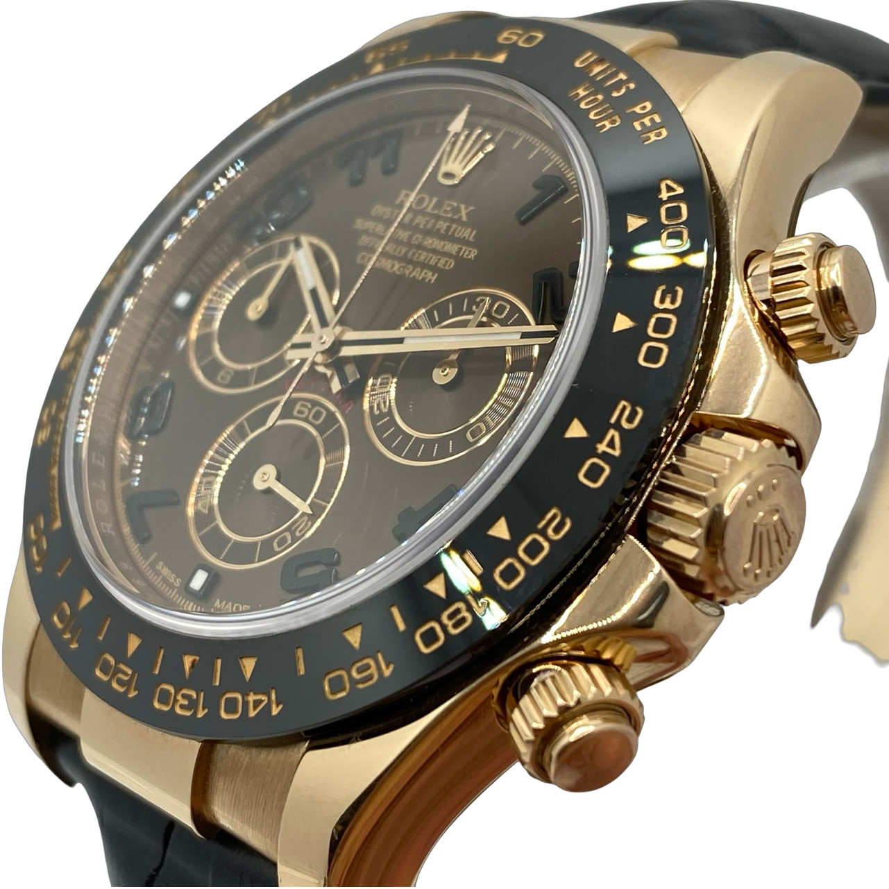 Rolex Cosmograph Daytona Everose Black Ceramic Bezel Chocolate Brown Dial 116515LN