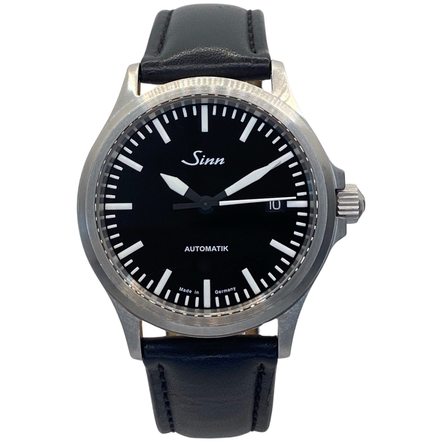 Sinn 556i Automatic Black Dial Black Leather Strap